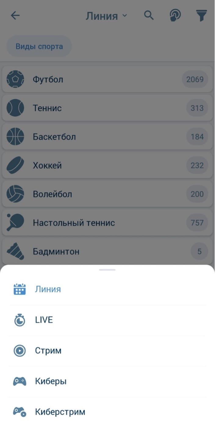 ставки на спорт 1хбет